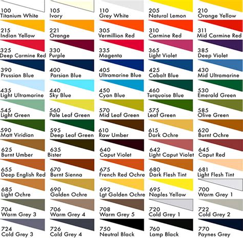 stabilo pastel pencil color chart